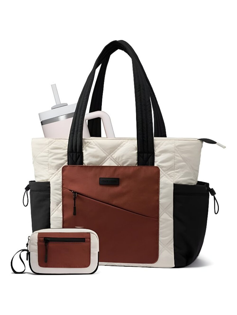 Tote Bag for Women, puffer tote bag for Work Travel Nurse, Lightweight
